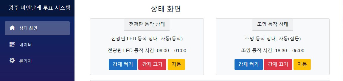 장치 상태 운영 화면